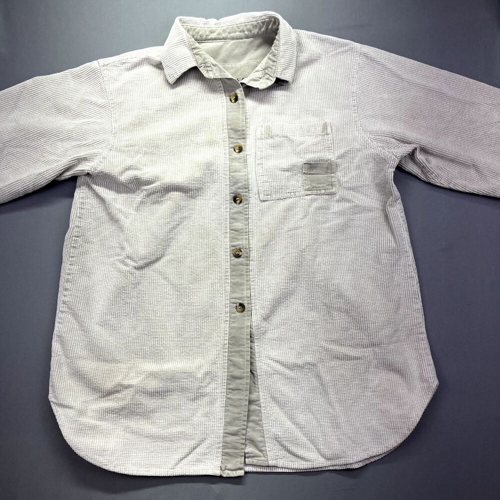 VTG Cotton USA‎ By George Hagopian Women’s Jacket Duster Light Grey denim Small